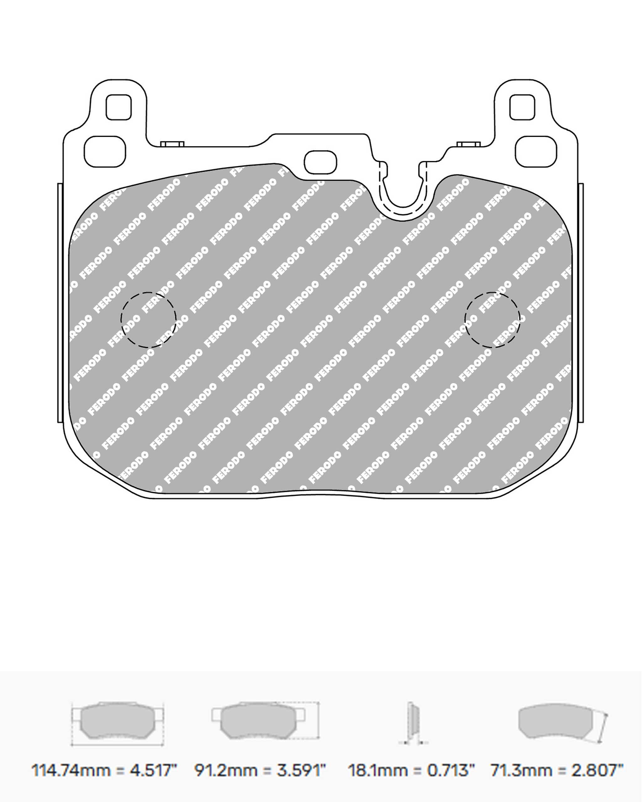 Bromsbelägg FCP4611