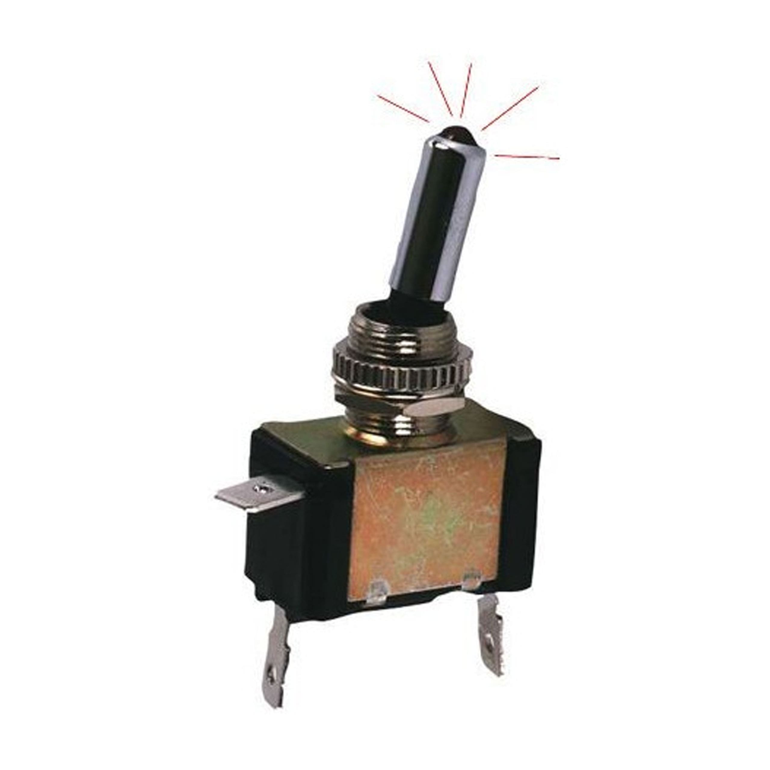 Vippströmbrytare med ledljus gul